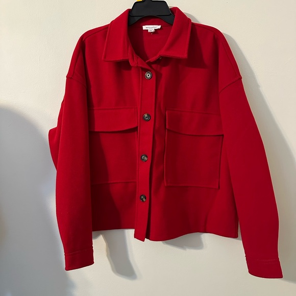 beachlunchlounge Jackets & Blazers - beachlunchlounge Red jacket